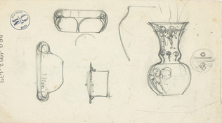 Auguste Delaherche - Plats, vases et récipients (recto et verso)