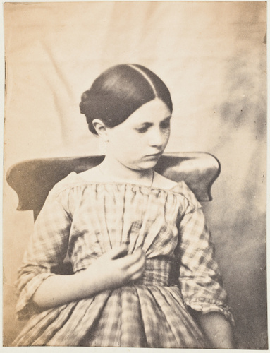 Auguste Vacquerie - Caroline Le Flô en robe claire