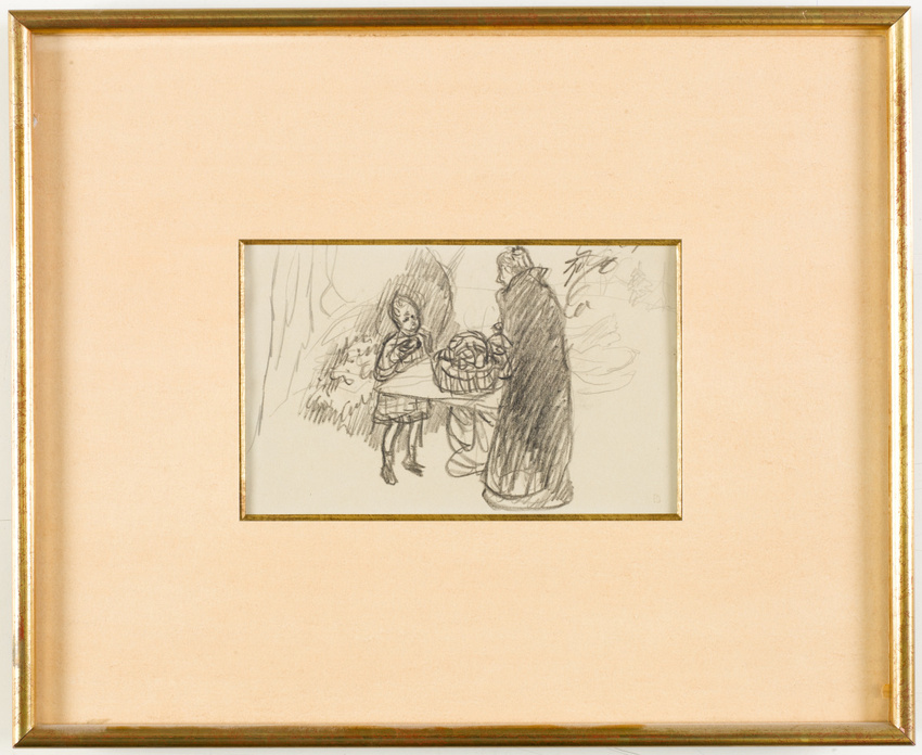 Pierre Bonnard - Femme âgée et petite fille