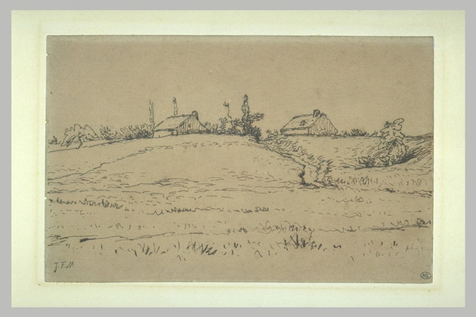 Jean-François Millet - Chemin de village aux environs de Vichy