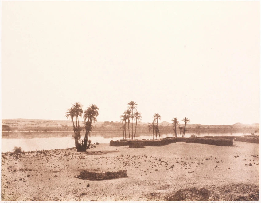Félix Teynard - Dakkeh, Pselcis - Village et rives du Nil