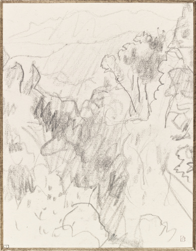 Pierre Bonnard - Paysage avec chaîne de montagnes