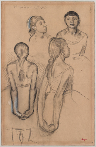 Edgar Degas - Quatre études d'une danseuse