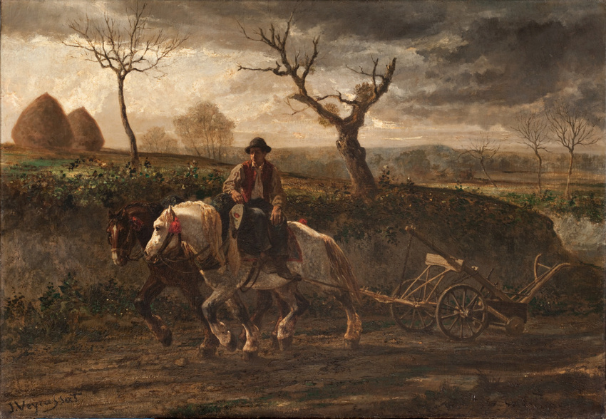 Jules Jacques Veyrassat - Retour du labourage