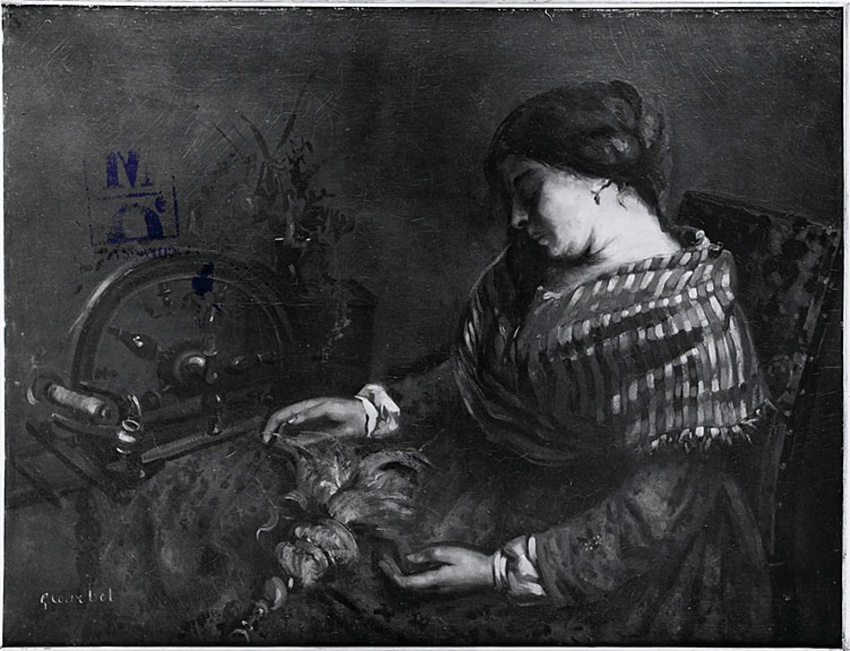 Gustave Courbet - La Fileuse endormie