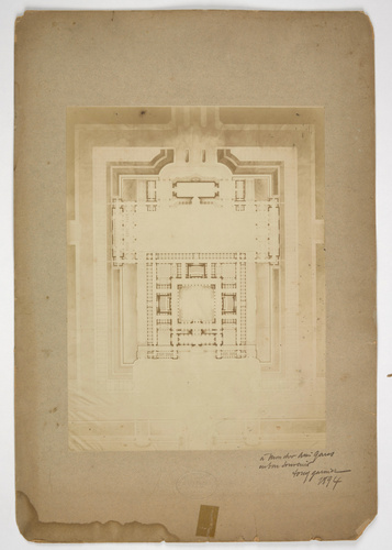 Tony Garnier - Plan du Grand Prix de Rome d'architecture de Tony Garnier