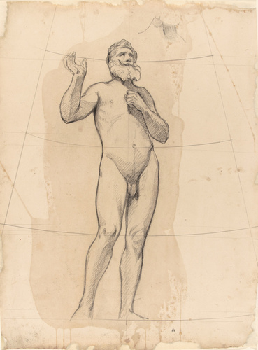 Charles Lameire - Eglise Saint-François-Xavier, coupole du transept, étude de nu...