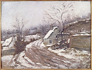 Paul Gachet - La Vieille Route à Auvers-sur-Oise