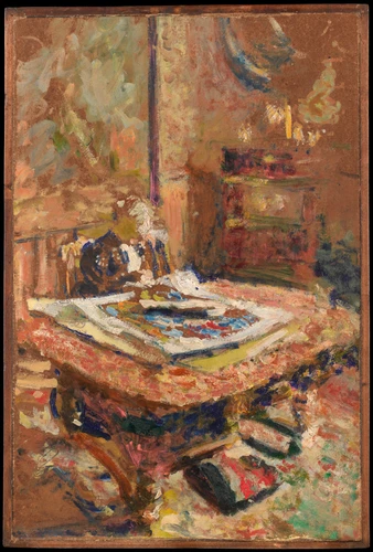 Edouard Vuillard - Intérieur, madame Vuillard assise devant une table