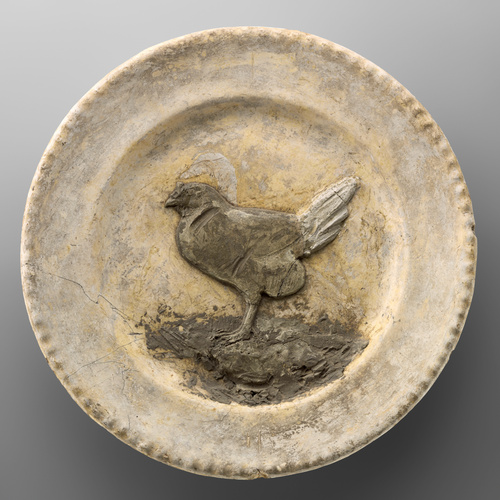 François Pompon - Assiette avec poule