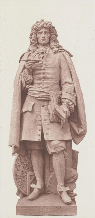 Edouard Baldus - "Mignard", statue de Jean Baptiste Joseph de Bay, décor du pala...
