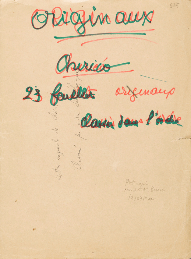Anonyme - Lettres, cartes et notes manuscrites