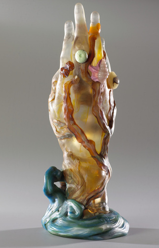 Emile Gallé - La Main aux algues et aux coquillages}