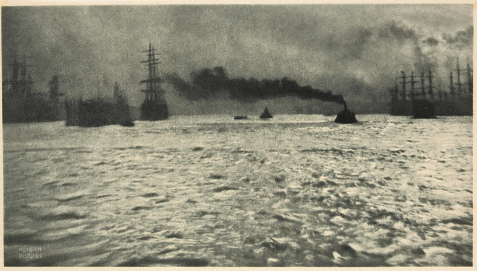 Heinrich Kühn - Harbour of Hamburg