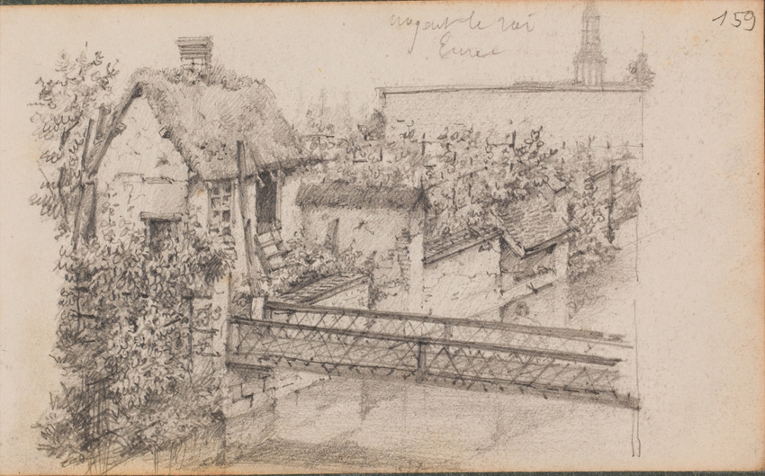 Louis Boitte - Nogent-le-Roi, une passerelle sur l'Eure