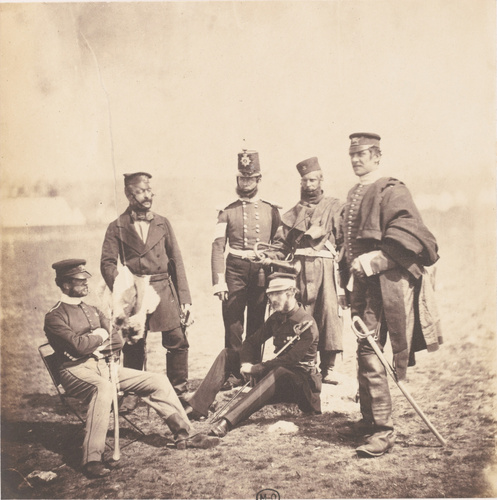 Roger Fenton - Brigadier Genl. Van Straubenzee and Officers of the Buffs