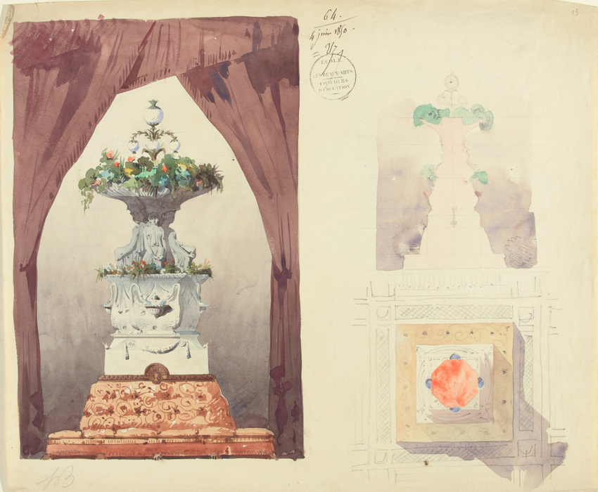 Louis Boitte - Une jardinière, concours d'émulation