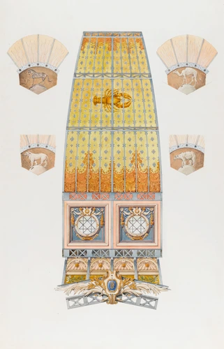 Jean-Camille Formigé - Projet pour l'Exposition universelle de 1889, décoration ...