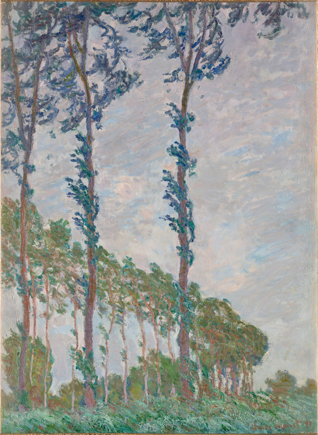 Claude Monet - Effet de vent, série des peupliers