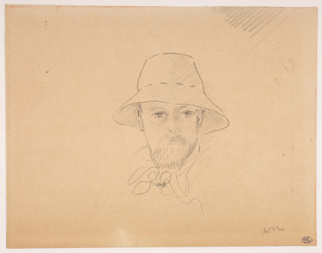 Odilon Redon - Portrait de l'artiste au chapeau de paille