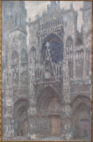 Claude Monet - La Cathédrale de Rouen. Le Portail, temps gris