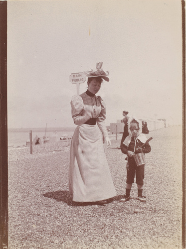 Gustave Popelin - Au bain public (Henriette et Claude Popelin ?)