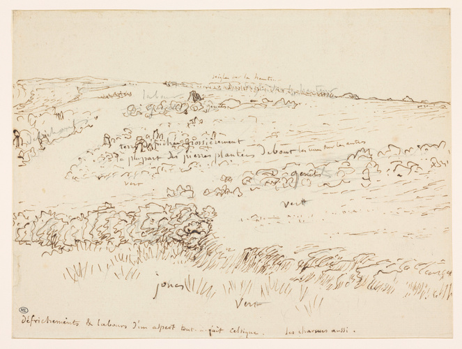 Jean-François Millet - Paysage en Auvergne : une lande