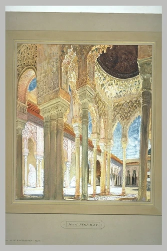 Henri Regnault - La cour des Ambassadeurs au palais de l'Alhambra