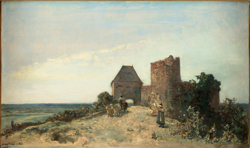 Johan Barthold Jongkind - Ruines du château de Rosemont