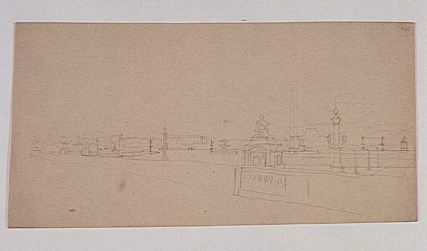 Louis Boitte - La Place de la Concorde, vue générale prise de l'angle des Tuiler...