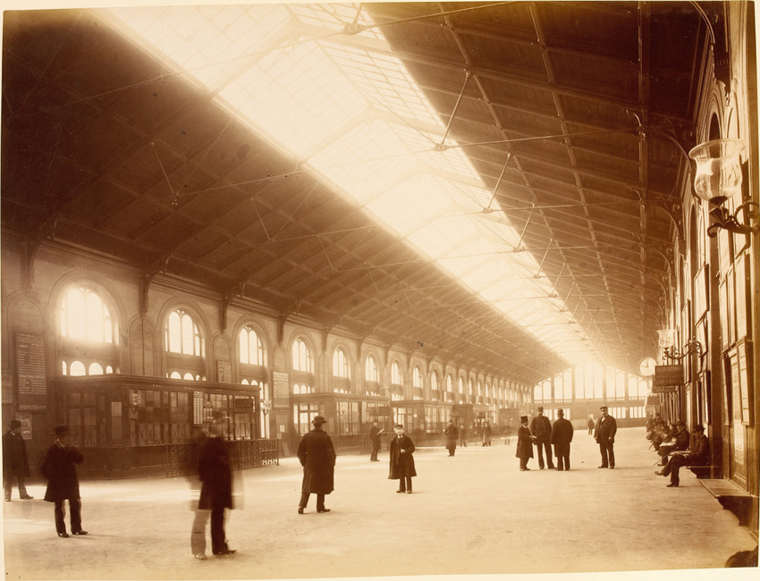 Louis-Emile Durandelle - Gare Saint-Lazare : grande salle des Pas perdus de la b...