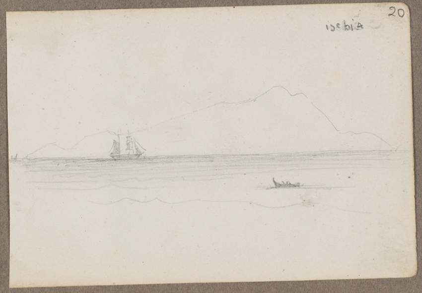 Louis Boitte - Ischia, vue de la mer