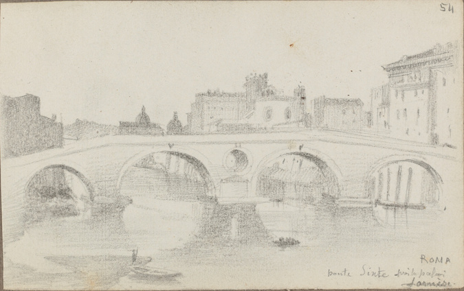 Louis Boitte - Rome, le pont Sixte