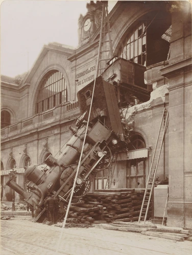 Accident à la gare de l'Ouest - Léopold Louis Mercier