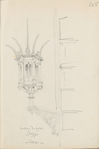 Louis Boitte - Florence, Palais Strozzi, lanterne
