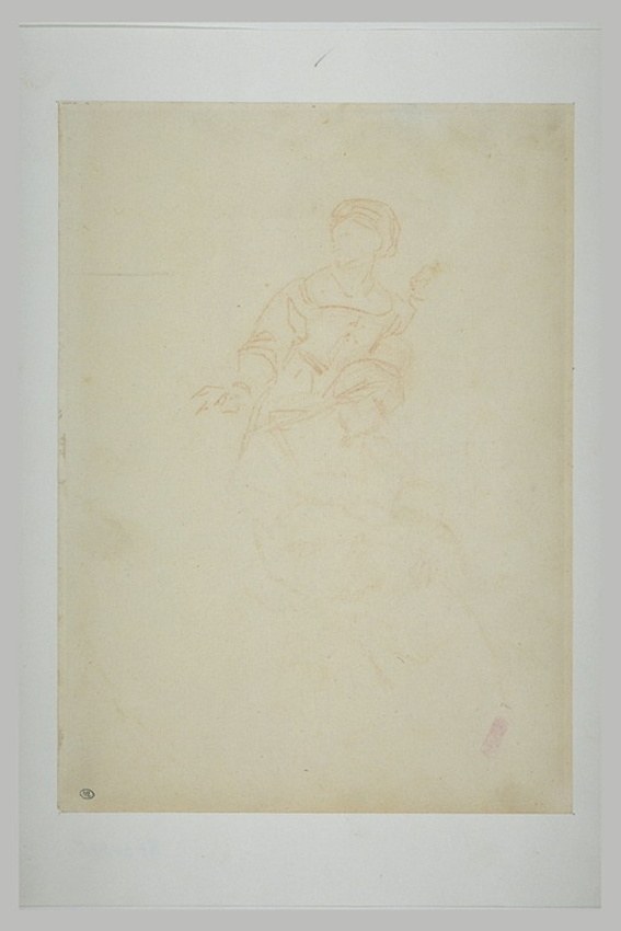 Edouard Manet - Deux servantes dont une tenant la Vierge sur ses genoux