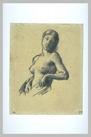 Buste de jeune fille nue - Jean-François Millet