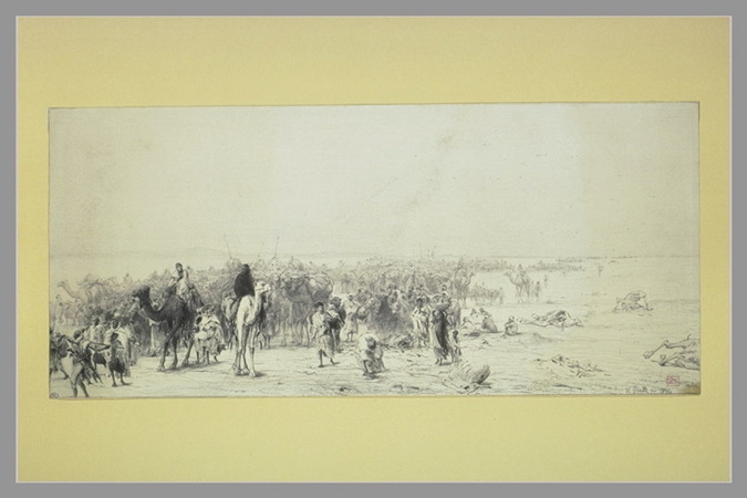 Wilhelm Gentz - Retour d'une caravane de la Mecque