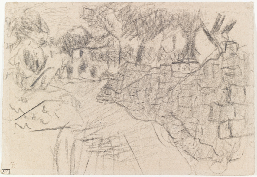 Pierre Bonnard - Le mur dans le jardin