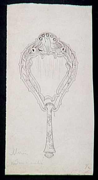 Pierre Brun - Projet de monogramme pour la Revue des Arts Décoratifs (RAD), bust...