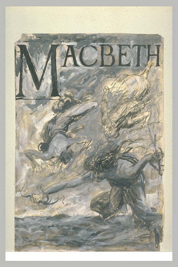 Luc Olivier Merson - Projet de frontispice pour Macbeth