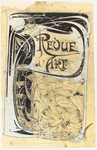 Hector Guimard - Projet pour la couverture Revue d'art