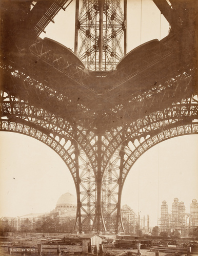 Louis-Emile Durandelle - Le Pilier sud de la Tour Eiffel le 19 Septembre 88. Der...