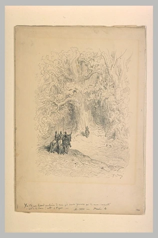 Gustave Doré - Roger, Aldigier et Richardet rencontrant Marphise