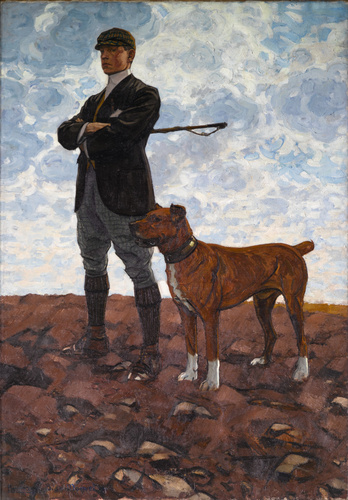 Bernard Boutet de Monvel - Roger Boutet de Monvel au molosse