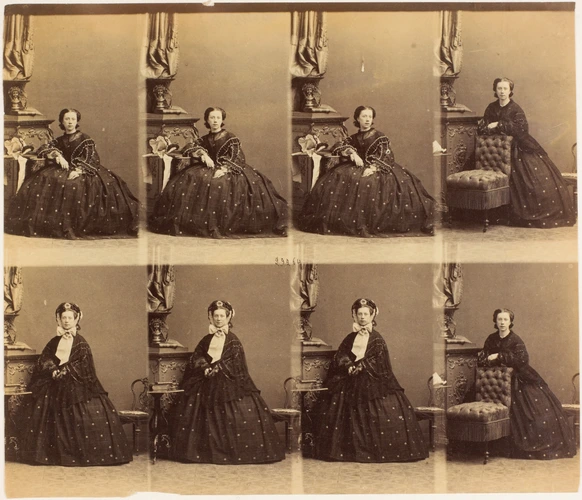 André Adolphe Eugène Disdéri - Mme Baranoff en huit poses