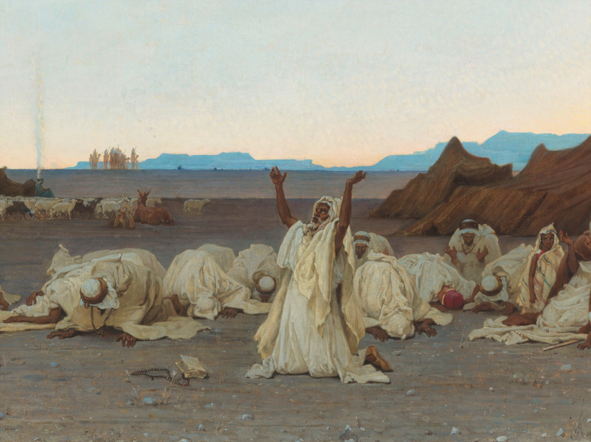 Gustave Guillaumet - Prière du soir dans le Sahara