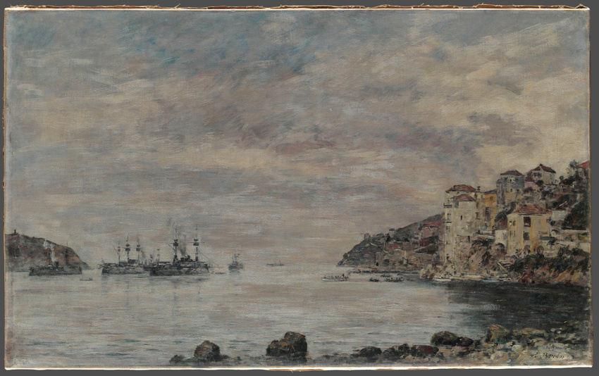La Rade de Villefranche - Eugène Boudin | Musée d'Orsay