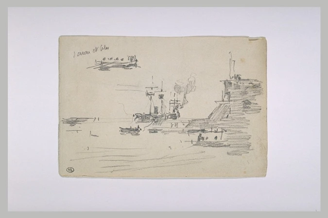 Eugene Boudin、【La Rade de Villefranche】