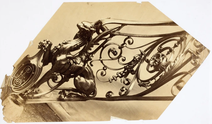 Détail de rampe d'escalier - Anonyme